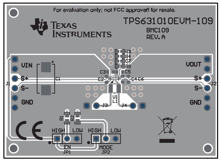 Texas Instruments TPS631010EVM-109 Evaluation Module